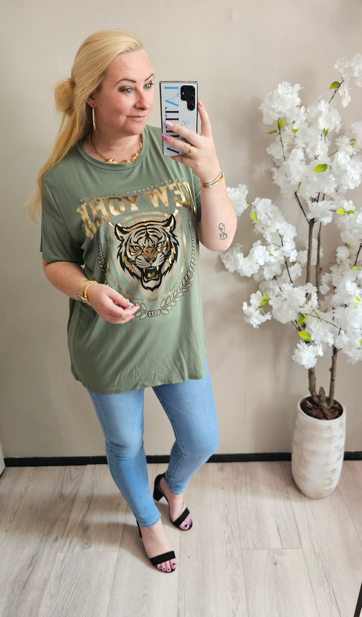 T-SHIRT NY | KHAKI