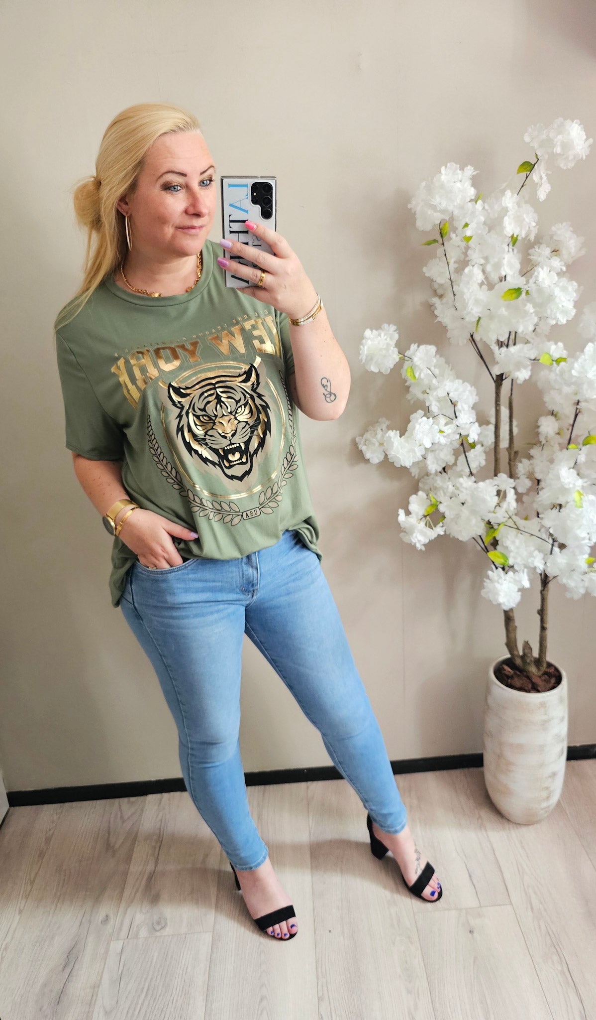 T-SHIRT NY | KHAKI