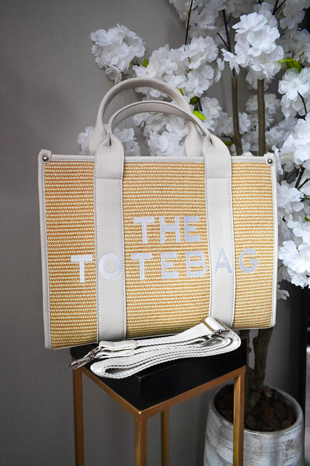 RIVIERA TOTE BAG LARGE | BEIGE