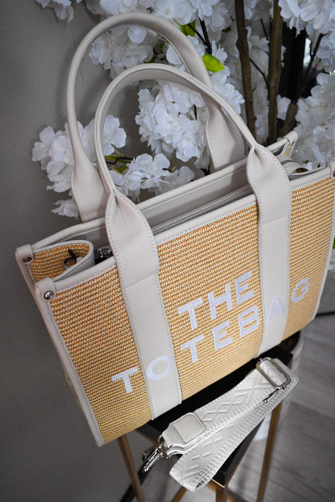 RIVIERA TOTE BAG LARGE | BEIGE