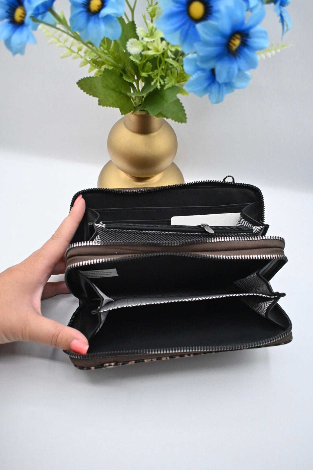 LEOPARD PORTEMONNEE/TASJE