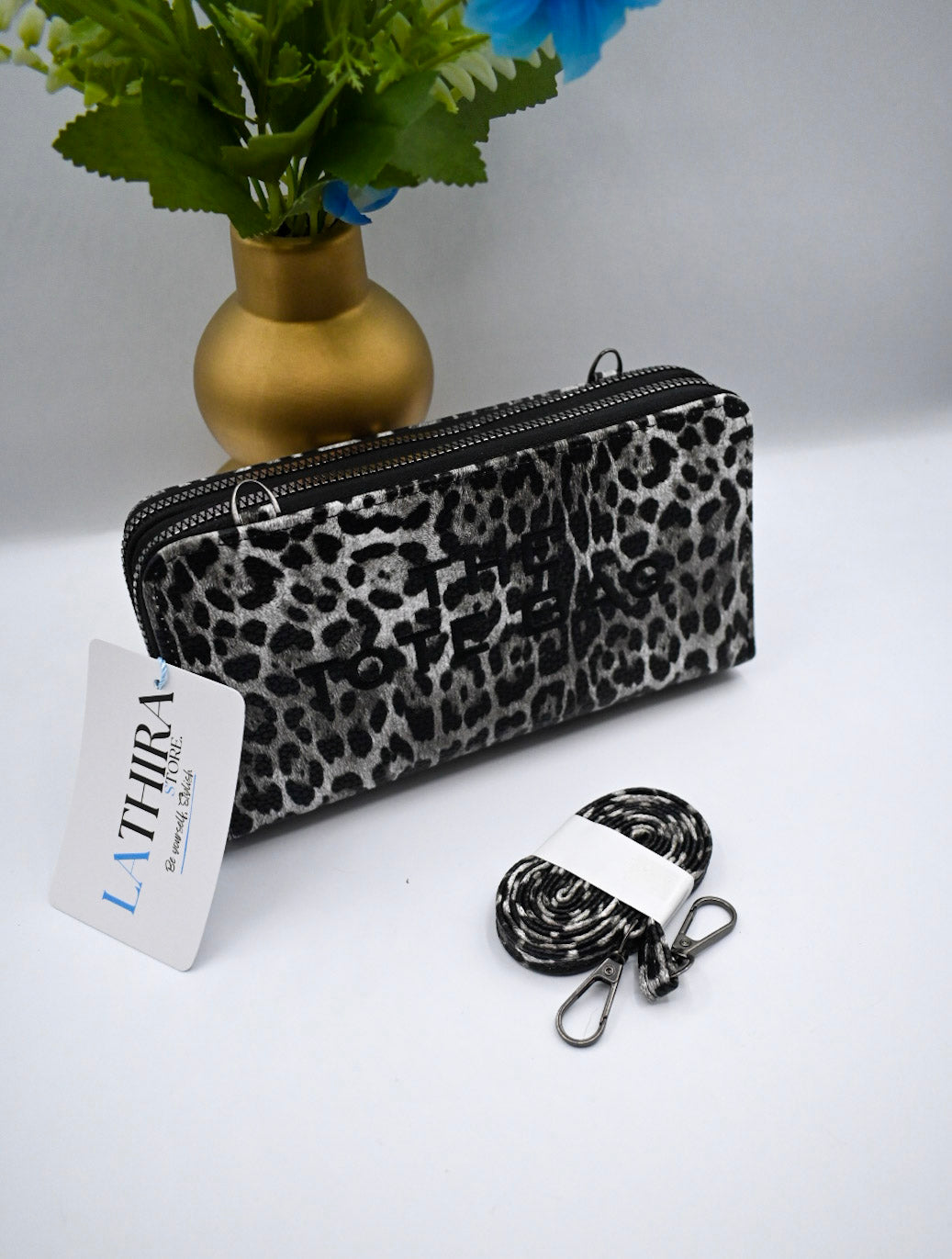 LEOPARD PORTEMONNEE/TASJE