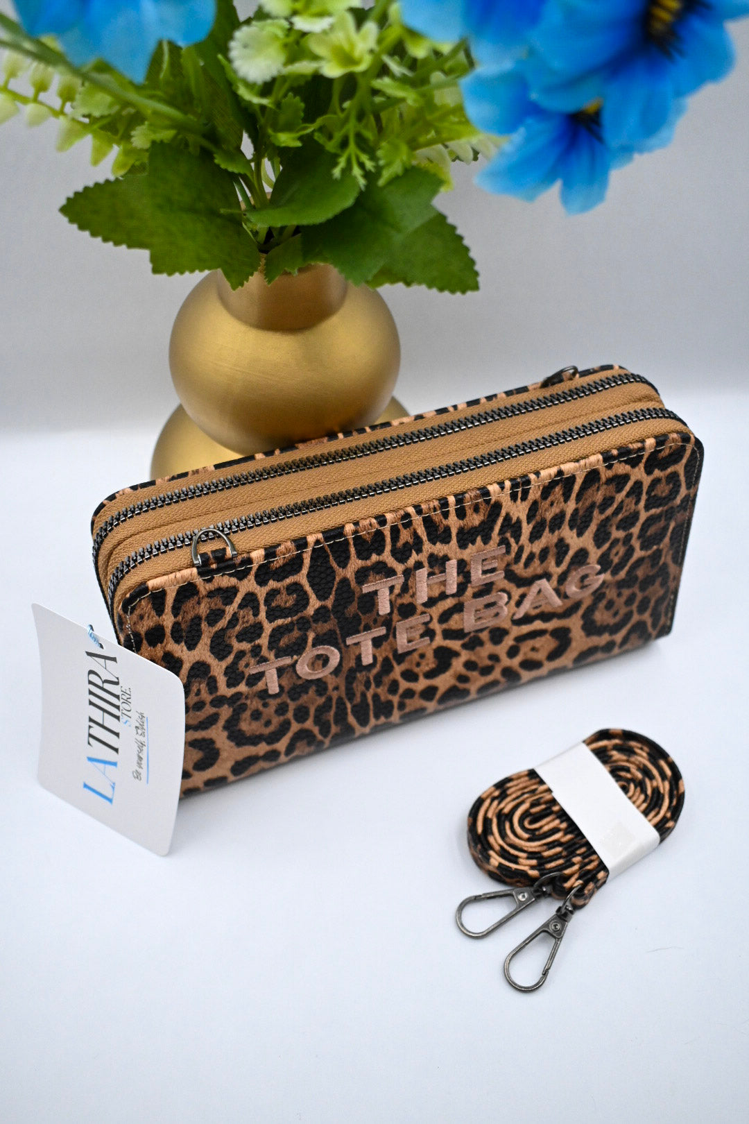 LEOPARD PORTEMONNEE/TASJE