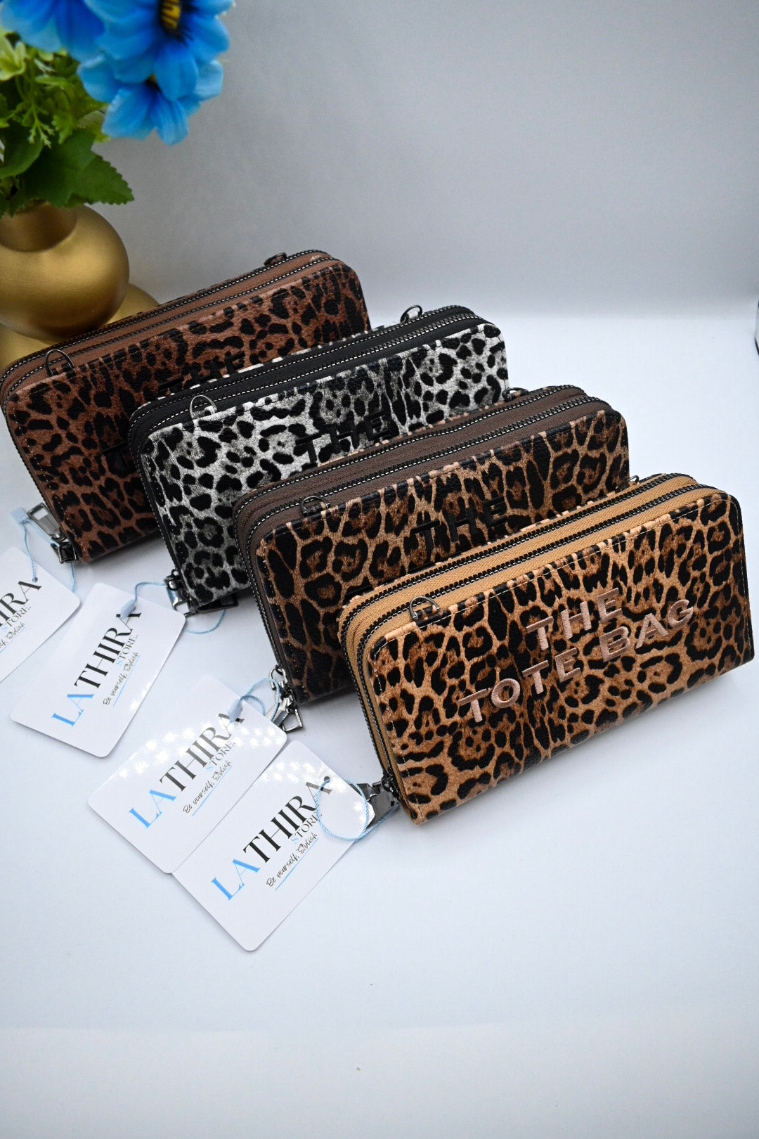 LEOPARD PORTEMONNEE/TASJE