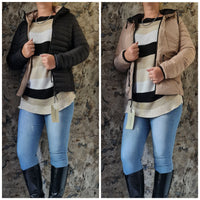 REVERSIBLE dons jas. | Zwart