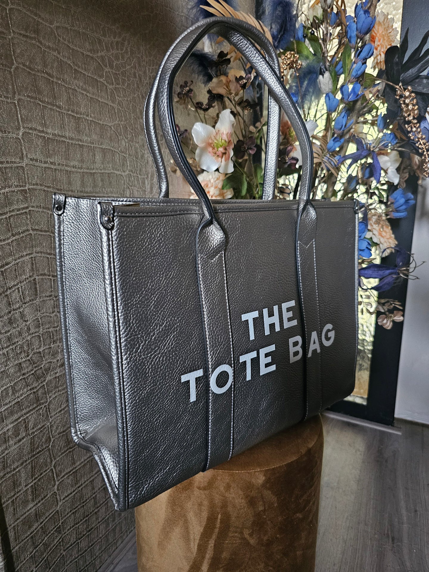 TOTE BAG BIG | SILVER GREY