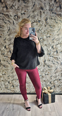 TRAVEL TROUSER | BURGUNDY