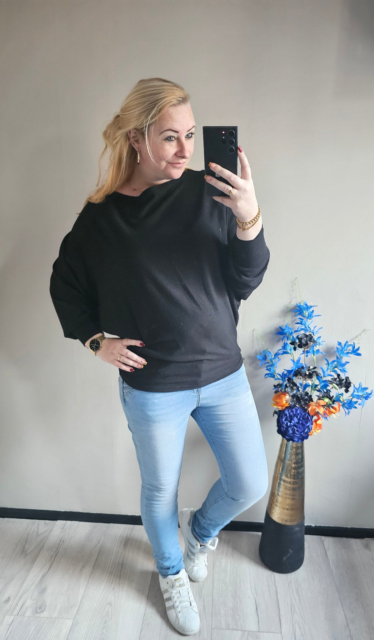 EMMY VLINDERTRUI | ZWART