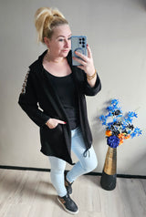 LEOPARD VEST | ZWART