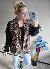 LEOPARD BLAZER | ZWART