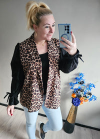 LEOPARD BLAZER | ZWART