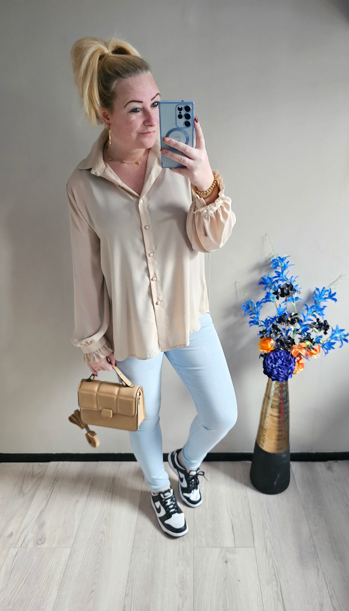BLOUSE POFMOUW | BEIGE