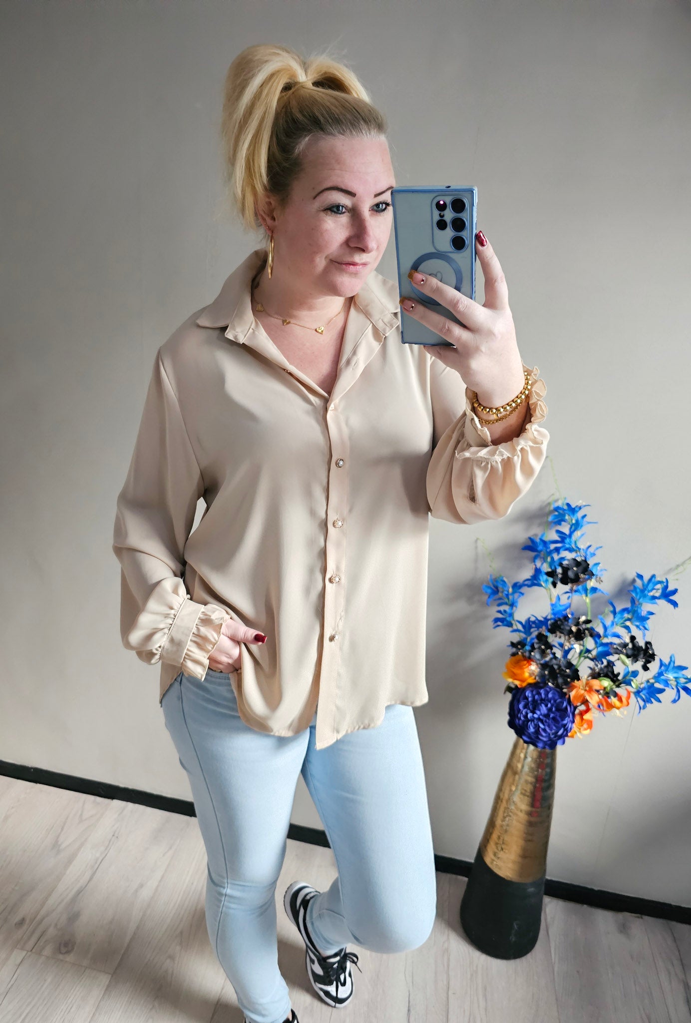 BLOUSE POFMOUW | BEIGE