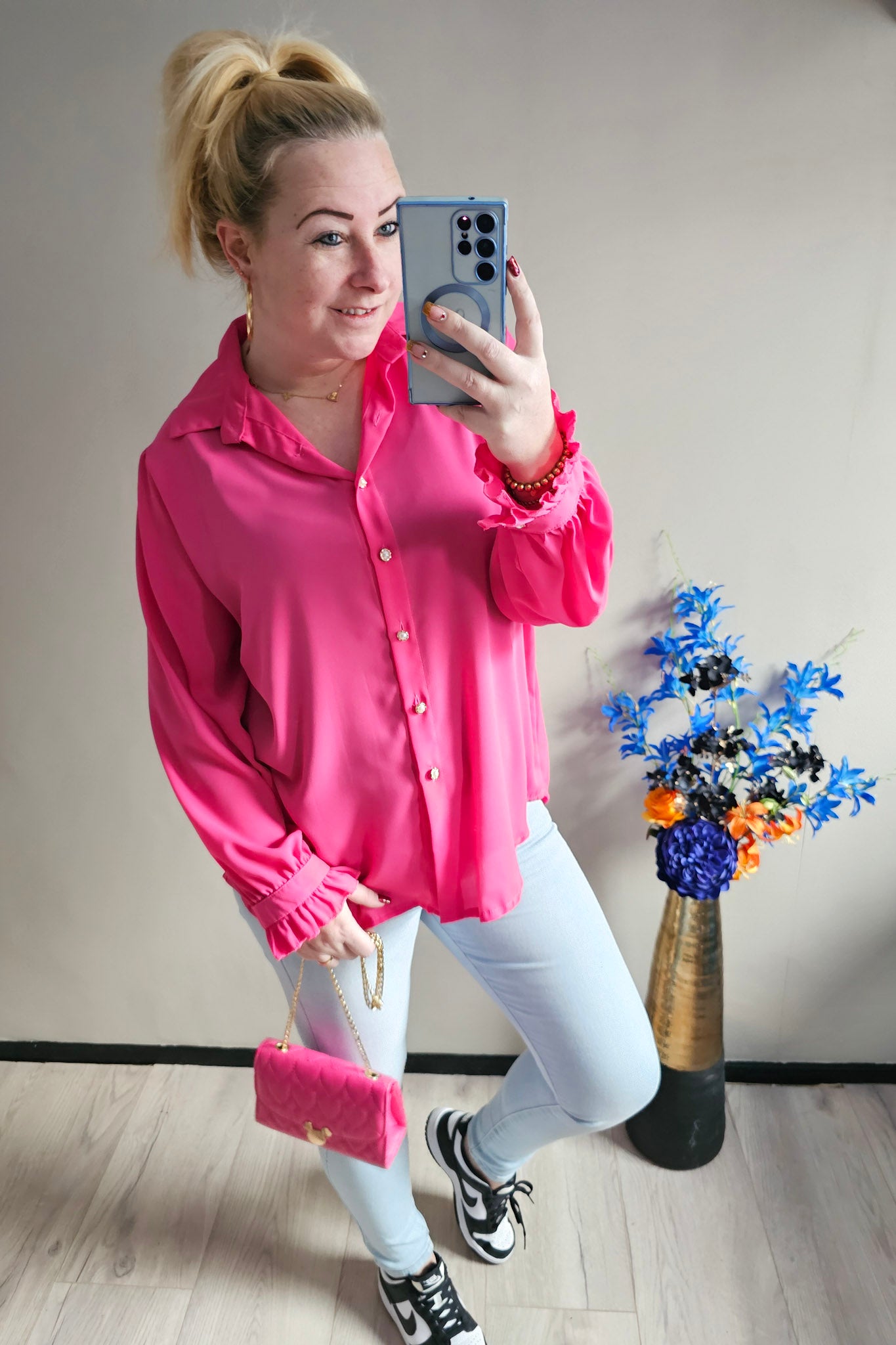 BLOUSE POFMOUW | FUCHSIA