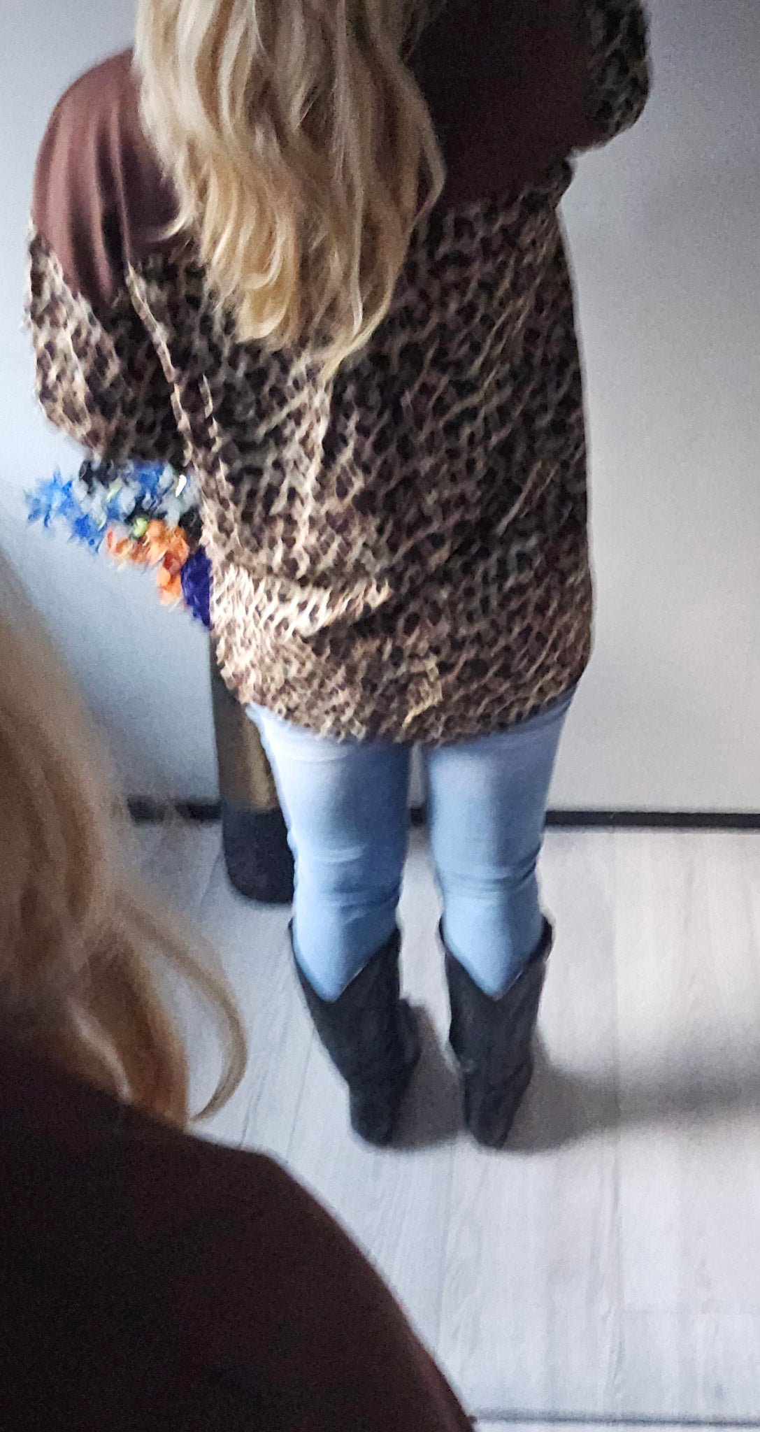 LEOPARD TWIST TRUI | ROESTBRUIN