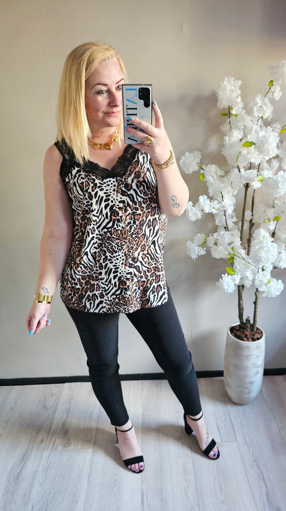 NINA TOP PRINT | LEOPARD