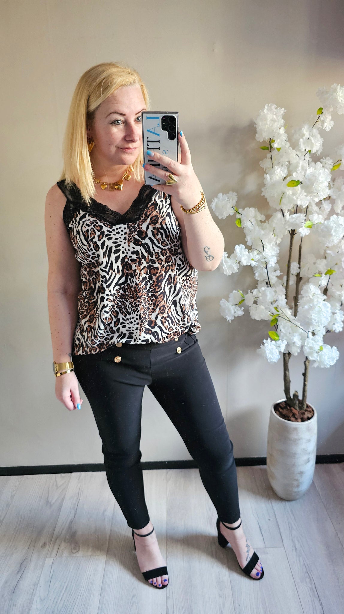 NINA TOP PRINT | LEOPARD