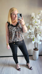 NINA TOP PRINT | LEOPARD