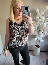 NINA TOP PRINT | LEOPARD