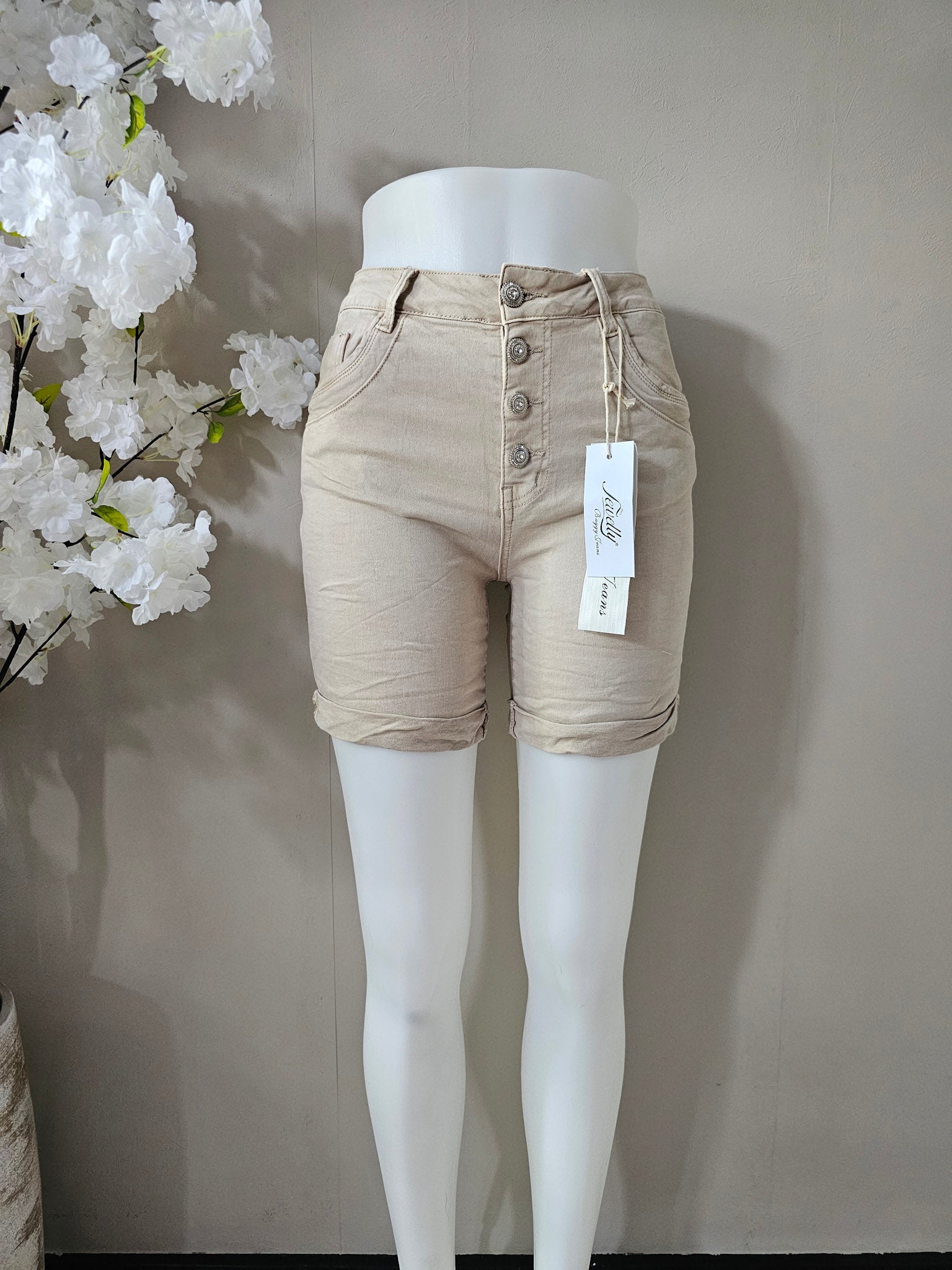 JEWELLY SHORT BEIGE | S26138-14