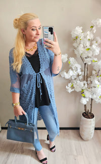 KIMONO | JEANS BLAUW