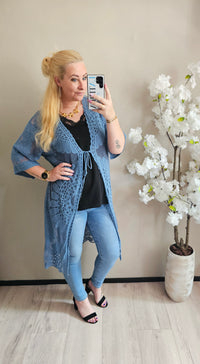 KIMONO | JEANS BLAUW