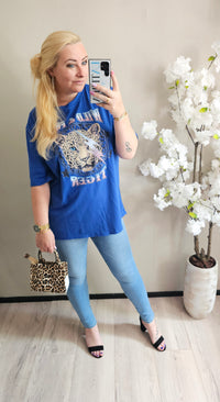 WILD&FREE T-SHIRT | KOBALT BLAUW