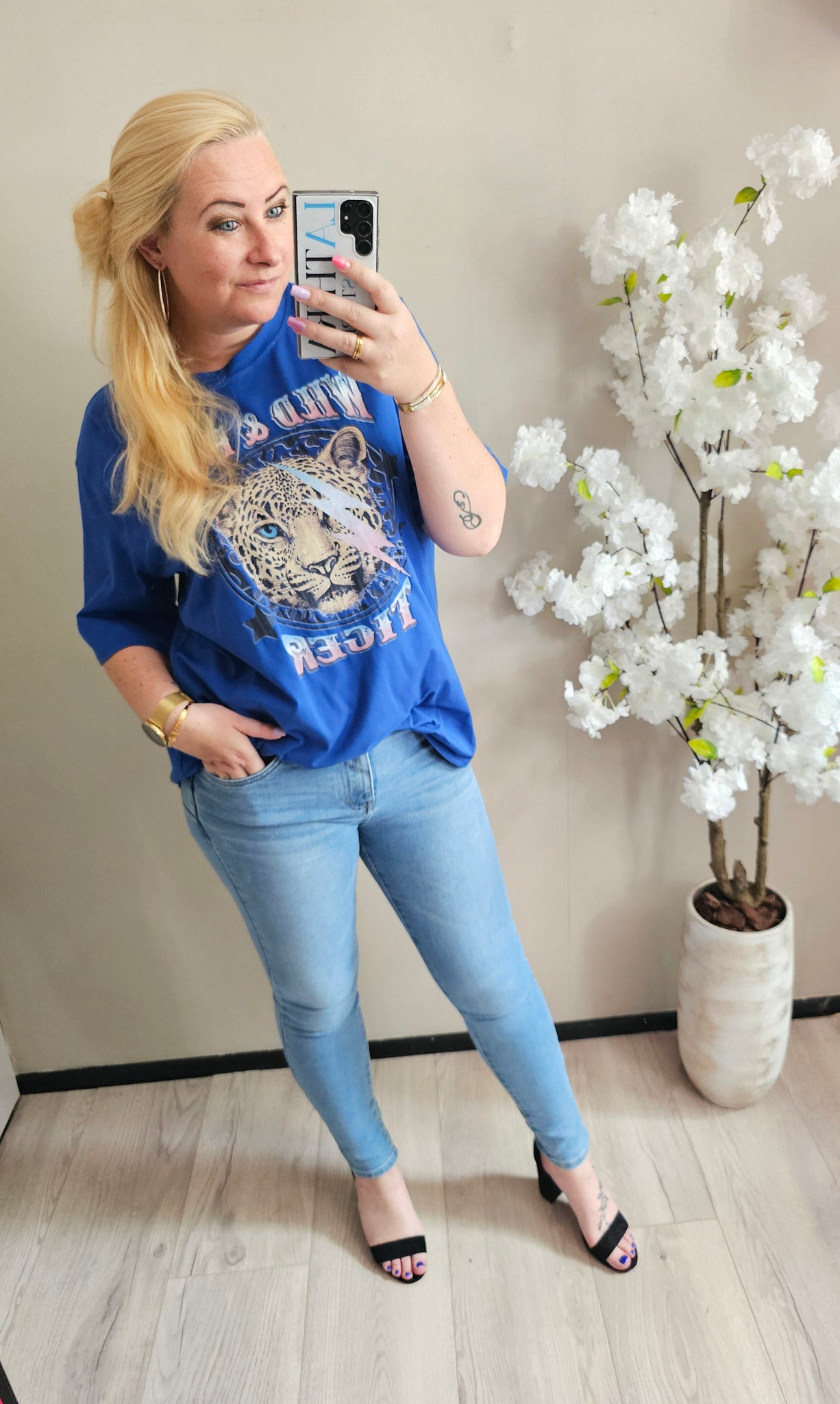WILD&FREE T-SHIRT | KOBALT BLAUW
