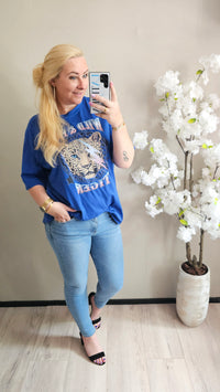 WILD&FREE T-SHIRT | KOBALT BLAUW
