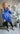 BLOUSE SATIN STRIK | KOBALT BLAUW