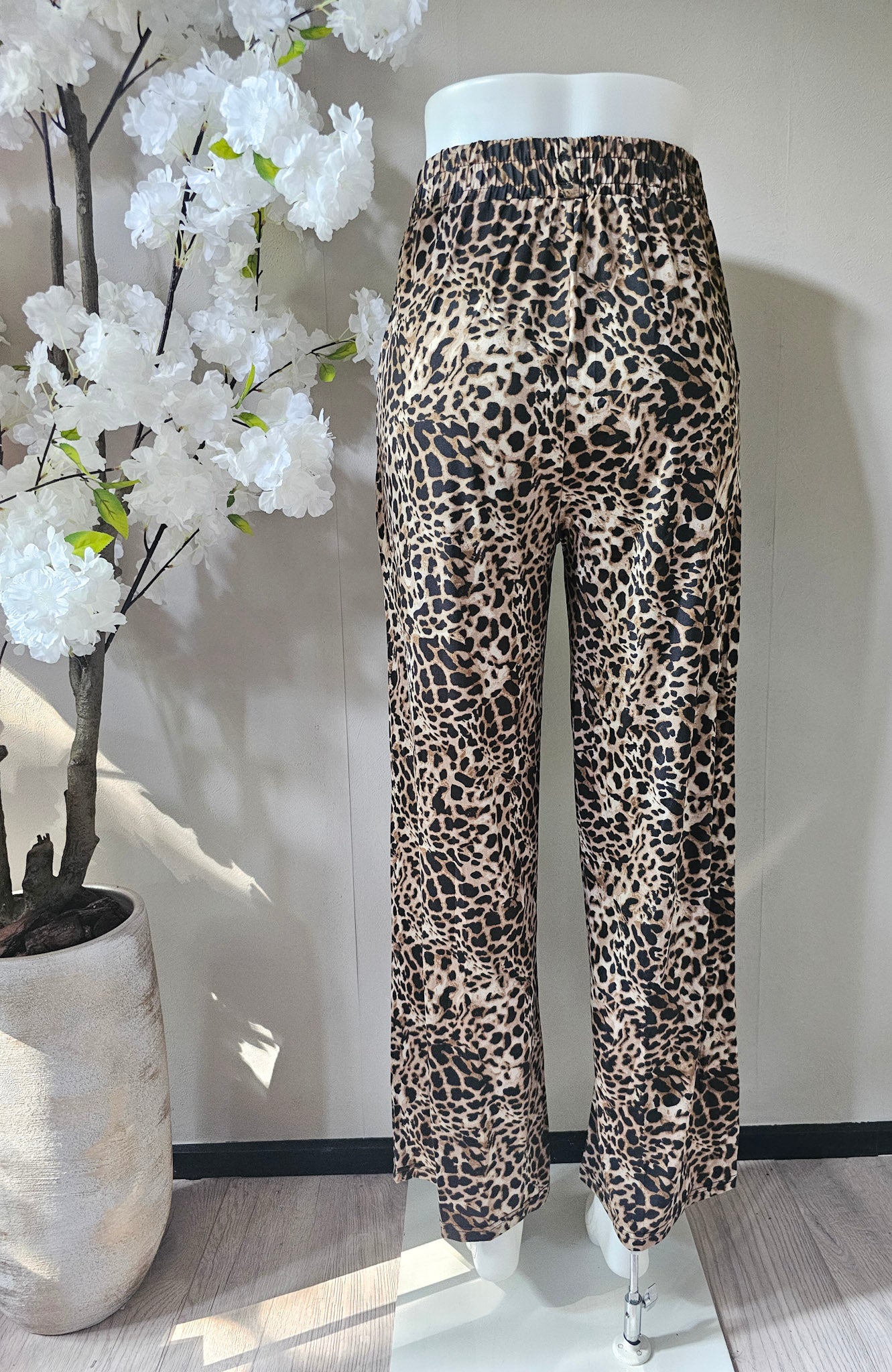 SUMMER PANTS | LEOPARD DARK