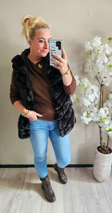 FLUFFY BODYWARMER