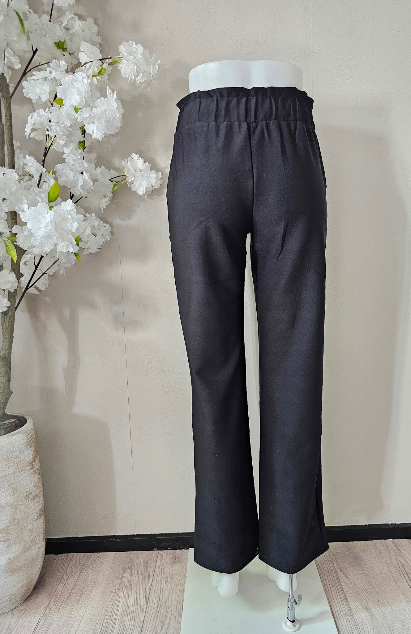 TRAVEL TROUSER STRAIGHT | ZWART