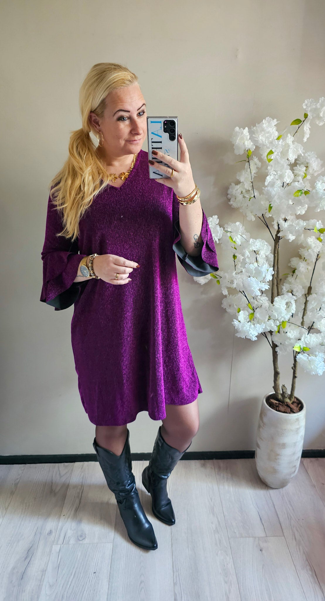 SPARKLE RUFFLE DRESS | PAARS