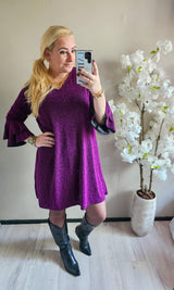 SPARKLE RUFFLE DRESS | PAARS