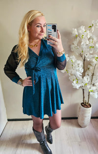 SPARKLE DRESS | BLAUW