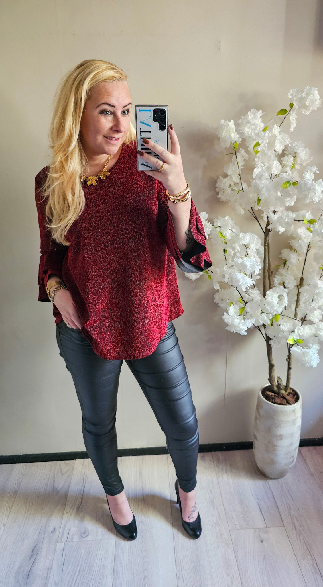 SPARKLE RUFFLE TOP | ROOD