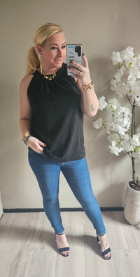 SPARKLE TOP | ZWART