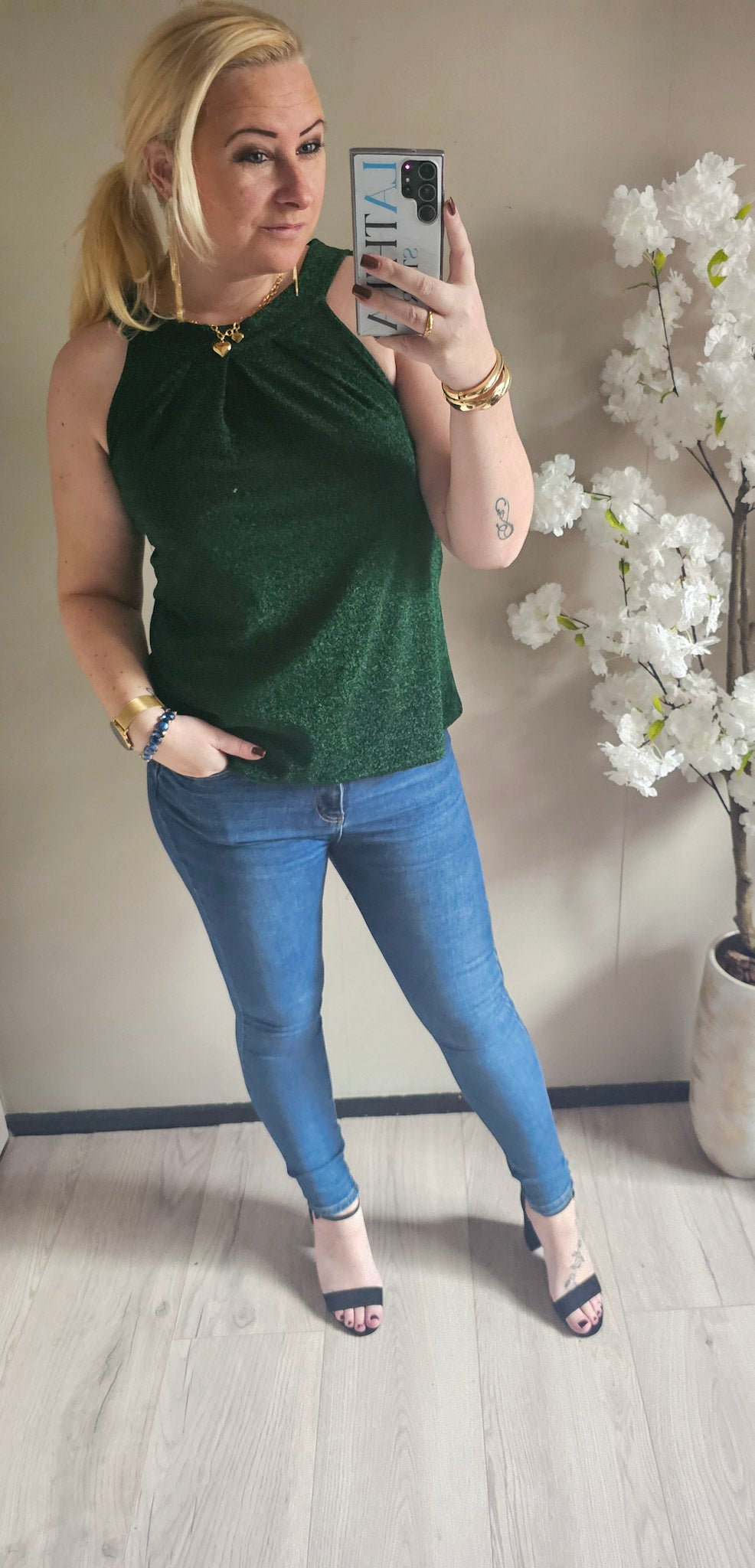 SPARKLE TOP | GROEN