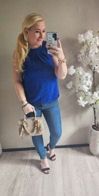 SPARKLE TOP | BLAUW
