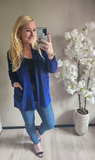 SPARKLE VEST | BLAUW