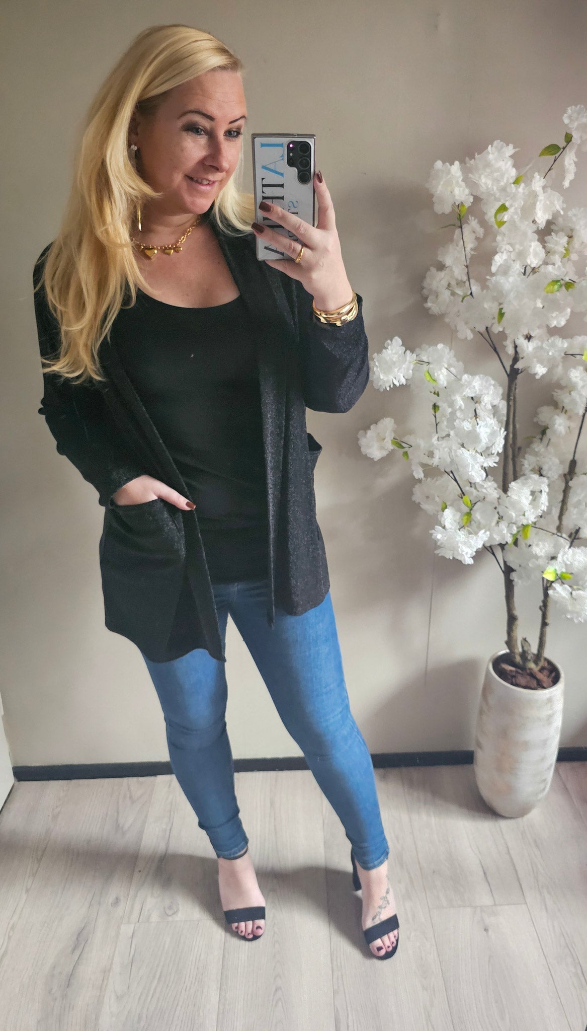 SPARKLE VEST | ZWART