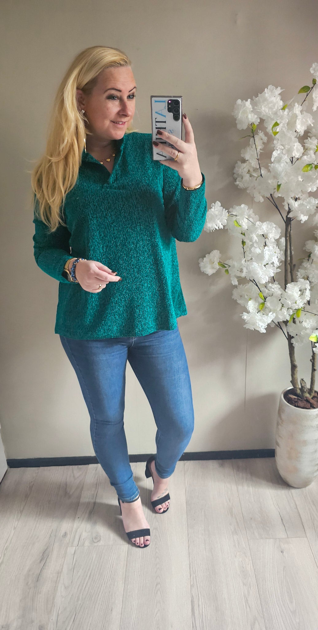 SPARKLE V TOP | GROEN