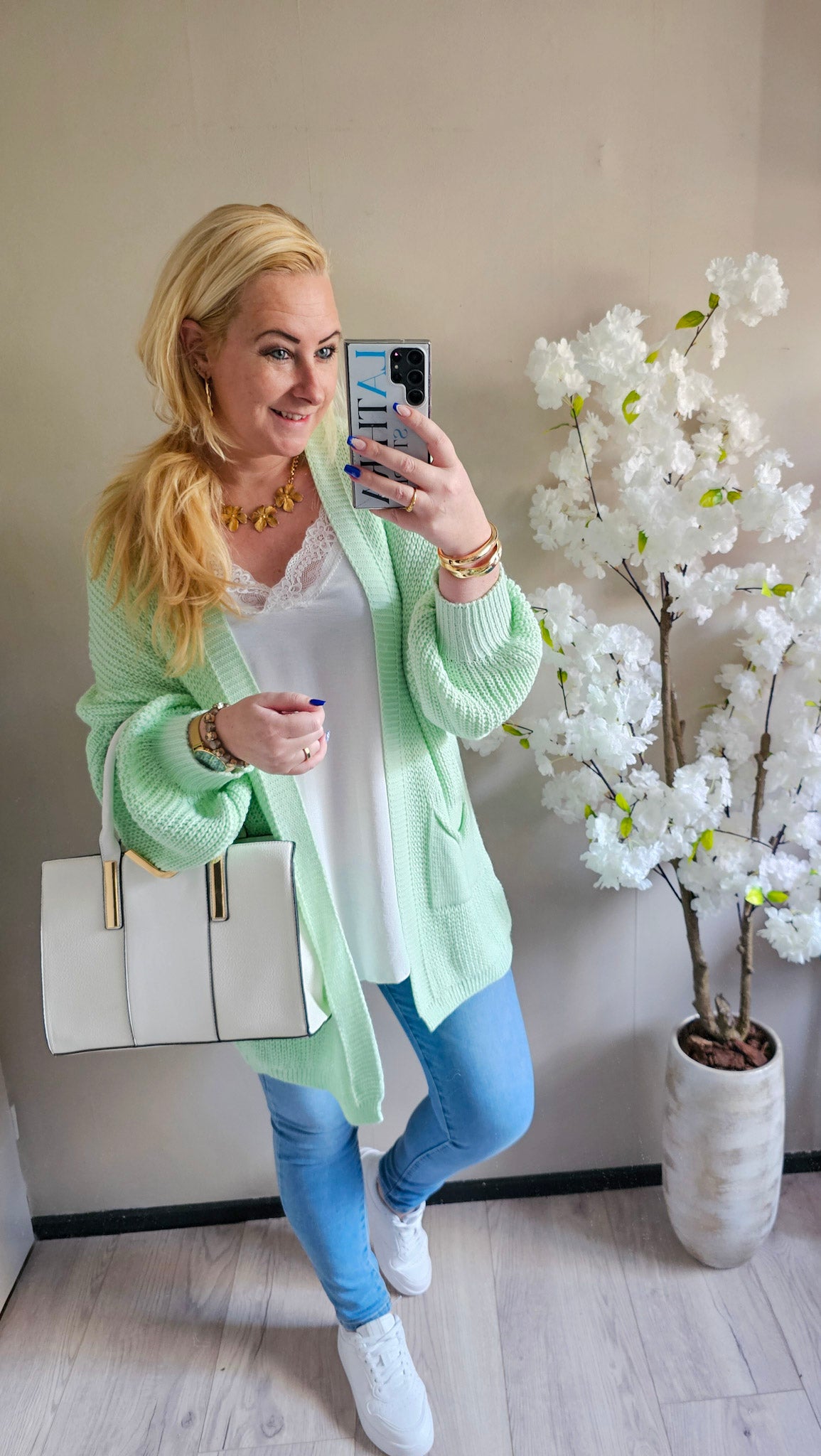 GEBREID VEST NORA | HALF LANG