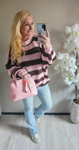 GEBREIDE TRUI STRIPE