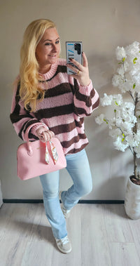 GEBREIDE TRUI STRIPE