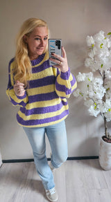 GEBREIDE TRUI STRIPE