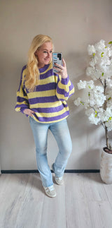 GEBREIDE TRUI STRIPE