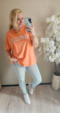 t-shirt los angel | oranje