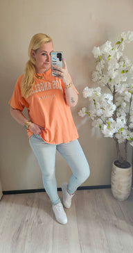 t-shirt los angel | oranje